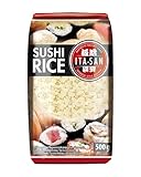 ITA-SAN Sushi Reis, Rundkorn 1. Qualität, 100% sortenrein, schnell und einfach zubereitet, vegan, halal, glutenfrei (1 x 500 g)