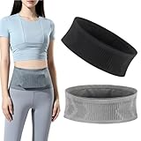 Teegxddy 2 Stück laufen zubehör, Laufgürtel handy, Lauftasche, Schwarz + Grau