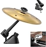 Auto Crash Becken,Mini Trommel Crash-Clip,Car Cymbal Air Vent,Lustiges Auto Mini Trommel Cymbals Musikinstrument,Autounfall Schlagzeug Musikinstrumente Ornamente,Für Alle Arten Von Fahrzeugen