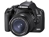 Canon EOS 500D SLR-Digitalkamera (15 MP, LiveView, HD-Video, inkl. 18-55mm IS Kit, bildstabilisiert)