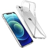 Oprimio Kristallklar Hülle für iPhone 12 Mini [Silikon Hülle] [%100 Durchsichtig] [Deutsche Material] [Ultra Dünn] Klar Handyhülle für Apple iPhone 12 Mini