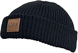 Urban Classics Unisex Strick-mütze Dogger Beanie Strickmütze, Schwarz (Black 00007), Einheitsgröße EU