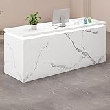 Kompakte Rezeptionstheke mit modernem Design, vielseitiger Kassen-Schreibtisch für Einzelhandel und Rezeption, platzsparend, kleiner Stehpult für Geschäfte