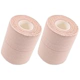 TOYANDONA 2 Rollen Selbstklebende Elastische Binden 7,5cm X 4,5m Hautfarben Atmungsaktive Rutschfeste Sport Handgelenkbandagen zum Fixieren und Umwickeln