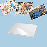 Wenrescry Fotopapier A4 Hochglänzend, 50 Blatt, 200g/m², Sofort Trocken, Ideal für Tintenstrahldrucker, Fotokarten, Hochweiß