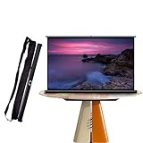 Projektor Leinwand, Tragbar, Leichte, Einziehbare Projektionsleinwand, Schwarze Einziehbare Projektionsleinwand, Leicht Und Kompakt, Ideal für Heimkino, Gartenpartys(50' 16:9)