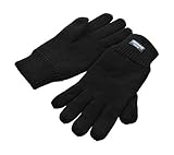 Thinsulate Winterhandschuhe mit Thermofutter für Herren Groß Xgroß Schwarz