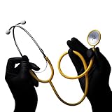 Flachkopf Stethoskop, Med-Comfort, gelb, 1 Stück - Hochwertiges Stethoskop für Ärzte und Krankenschwestern