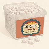 SÖPÖSÖPÖ Scandinavian Treat Pack – Lumipantteri Frucht- & Mentholbonbons – 2,1 kg Nordische Mischung – Zucker-Lakritz mit Vanille – Arktischer Geschmack – soposopo Pack