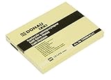 DONAU 7594001PL-11 Eco Würfel Haftnotizen Gelb Selbstklebende Sticky Notes 101x76mm, 1x100 Blatt für Büro Schule