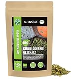 Alpi Nature Kürbiskerne BIO roh 200g, bio Kürbiskerne geschält, rohe Kürbiskern zum Essen
