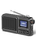 Avantree SP851 – Tragbares DAB+/FM Digital Radio mit Bluetooth 6.0, Akku- & Netzbetrieb, 5W Lautsprecher, TF/USB, LCD Display, Autoscan & Taschenlampe – Ideal für Zuhause, Küche & Outdoor