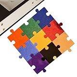 Puzzlematte | Set 12 Stück quadratische Form für Kinder, Heimdekoration für Kinderzimmer, Kindergarten, Spielplatz
