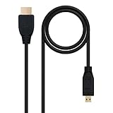 Brightium High Speed Micro HDMI V1.4 Kabel mit Ethernet, A/M-D/M, Länge 1,8 m, ideal für den Anschluss von tragbaren Geräten an HD-Bildschirme, unterstützt Videoauflösungen bis zu 4K