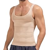 Wivzo Shapewear Bauch Weg Herren Elastische Unterhemd Herren Tight Kompressionsshirt Taillenformer Figurformend Body Shaper