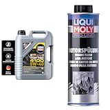 LIQUI MOLY Top Tec 4100 5W-40 | 5 L | Synthesetechnologie Motoröl | Art.-Nr.: 3701 & Pro-Line Motorspülung | 500 ml | Öladditiv | Art.-Nr.: 2427