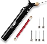 Ball Pumpe - tragbare Inflator Hand Luftpumpe-Dual-Action-Ballpumpe- 6 PCzusätzliche Nadeln zum Aufpumpen und 1 PC Adapter- Luftpumpe mit Nadel zum Aufpumpen von Basketbällen, Volleybällen