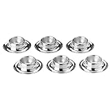 WMF Eierbecher Set 6 Stück, Eierbecher Edelstahl stapelbar, spülmaschinengeeignet, Cromargan Edelstahl poliert