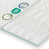 MENDALE Topper 120x200cm Hart 7-Zone & Weich Gel Schaum Dual-Core/Härtegrade, H2&H3 8cm Höhe Matratzen Topper - Kaltschaum & Gel Matratzentopper für Boxspring Bett, Mattress