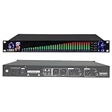 31-Band-Stereo-Grafik-EQ, 1-Kanal-Grafik-Equalizer mit 10 anpassbaren voreingestellten Ergebnissen und automatischer Rauschunterdrückung, unabhängiger Signalaufbereitung und PC-Debugging, für Aufnah