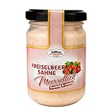 Altenburger Original Preiselbeer Sahne Meerrettich, 140g im Glas, fruchtig-cremiger Genuss passend zu Wild und Käse