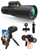 Real 10-30X50 Zoom Monokular High Power Monokular für Erwachsene Starscope Monokular Ideal für Vogelbeobachtung, Wildtiere, Wandern - Inklusive Stativ und Smartphone-Halterung für Smartphone Fotos