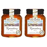 Breitsamer Thymianhonig aus Kreta flüssig 500g Goldbraune Spezialität von kräftig-herbem und intensiv würzigem Aroma (1 x 500g) (Packung mit 2)