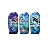 Neustanlo | Bodyboard | Motiv: Delfine | 82 cm | hochwertiges EPS | ideal als Schwimmhilfe Kickboard Surfbrett Surfboard oder Schwimmbrett