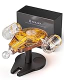 Geburtstagsgeschenke für Männer Vater, Kollea Galaxy Golden Spaceship Whiskey Whisky-Flaschensets, Spacecraft Limited Edition, 2 lustige Shot-Gläser, Geschenkideen für Brüder, Whisky-Flasche für Bar