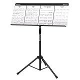 Robuster Notenständer – höhenverstellbar, drehbarer Musiknotenhalter für Dirigenten, perfekt für Bühne und Studio