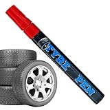 Reifenmarker – Permanente Wasserfeste Tintenfülllackstifte Für Autos, Wasserfester Autoreifen-Reifenprofil-Gummimetall-Permanentlackstift, Passend Für Autos, Motorräder, Fahrräder, Reifen | Reifenbesc