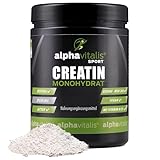 Creatin Monohydrat Pulver 500g (Mesh 200) - Kreatin Monohydrat Pulver - hochdosiertes Creatin Monohydrat Pulver vegan - Creatin Monohydrat mit B12 für Bodybuilding, Kraftsport & Fitness