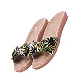 BESPORTBLE 1Paar Baumwollpantoffeln Für Zuhause Rutschfeste Hausschuhe Weichem Grüne Pantoletten Atmungsaktive Hausschuhe Für Damen Herren