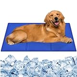CIOXSOIO Kühlmatte für Hunde 90 x 50cm, Selbstkühlend Kühldecke Hund, Sicher Nicht-Giftiges Gel, Kühlkissen Hundematte für Hunde und Katzen, Hund Kühlmatte für Sommer Zuhause Unterwegs Auto