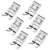 Guador 6 Stück Universal Allzweck Nähmaschinen Nähfuß,Schnappnähfuss,Geradstichnähfuss,Allzweck-Zickzack-Nähfuss,Nähmaschine Fuß,Geeignet für die Meisten Haushaltsnähmaschinen mit Niedrigem Griff