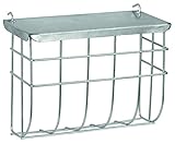 Kerbl Pet Metallheuraufe mit Deckel 17x13cm verzinkt zum Einhängen