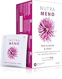 Nutra Tea NutraMeno – Menopause-Tee, Rotklee-Tee – Perimenopause Linderung für Frauen – inklusive Rotklee, Salbei und Shatavariwurzel – 120 einzeln verpackte Beutel – Kräuteraufguss (6er-Pack)