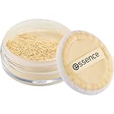 essence BANANA LOOSE POWDER, Gelb, mattierend, fixierend, farbkorrigierend, transluzent, matt, vegan, ölfrei, ohne Parfüm, ohne Alkohol, 1er Pack (6g)