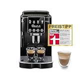 De'Longhi Magnifica Start ECAM222.20.B, Kaffeevollautomat mit Milchaufschäumdüse, für Cappuccino, mit Espresso-Direktwahltase und 2x Espresso Funktion, 13-stufiges Kegelmahlwerk, 1450 W, Schwarz