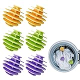 Varkage 6 Stück Waschball für Waschmaschine, Wäschebälle für Waschmaschine, Gummi Waschbälle für Daunenjacken Reduzieren Falten und Klammer