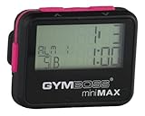 Gymboss Minimax Intervallzeitgeber Und Stoppuhr Schwarz-Rosa Softbeschichtung