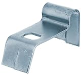 Alberts 137465 Auflaufstütze | mit Langloch | zum Einbetonieren | galvanisch gelb verzinkt | 40 x 50 mm