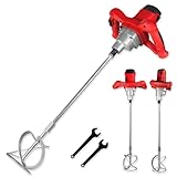 WALTER Farb- und Mörtelrührer 1400 Watt mit Softstartfmechanismus und elektronischer Drehzahlregelung inklusive Rondenrührer Ø 115mm