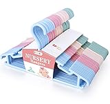 ilauke Baby Kleiderbügel, 36 Stück Kinder Kleiderbügel Farbig, Rutschfester Kinderkleiderbügel, Baby Kleiderbügel Hangers 27 cm für Babys und Kleinkinder