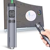 NORWII N97 TV Bildschirm Präsentation Clicker für Powerpoint Präsentationen, Powerpoint Clicker, Präsentation Rremote, Bluetooth Wireless Presenter, Digital Pointer für TV Bildschirm