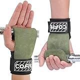 COFIT Handgelenkriemen für Gewichtheben, Workout Handgelenkbandagen, Zughilfen für Krafttraining, Kreuzheben Gurte, Verbesserte Griffigkeit für Hand und Handgelenkschutz - Grün