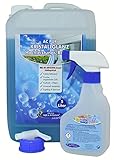 AQUA CLEAN PUR Kristallglanz Hochleistungsreiniger 5l mit ANTISTATIK-Formel Frühlingsfrisch