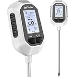 YAMRON ph messgerät Erde, 5-in-1 Digital Plant bodenmessgerät with PH Value/Temperature/Feuchtigkeit/Licht für Gartenarbeit, Farm, Rasen, Landwirtschaft und Outdoor-Pflanzen