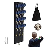 Dart Wandhalterung Für Die Wand - Holz Wandregal Für Darts - Metallhaken Darts Aufbewahrung | Verwendung In Zuhause, Büro, Bar, Spielzimmer, Wohnzimmer, Schlafzimmer Und Unterhaltung Raum