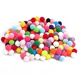 Acooruiteng Pompons zum Basteln 10mm Bunt Filzkugeln Flauschige Pompons Klein Mini Pompom Filzkugeln Bunt Pom Pom für DIY Creative Crafts Dekorationen 400 Stück